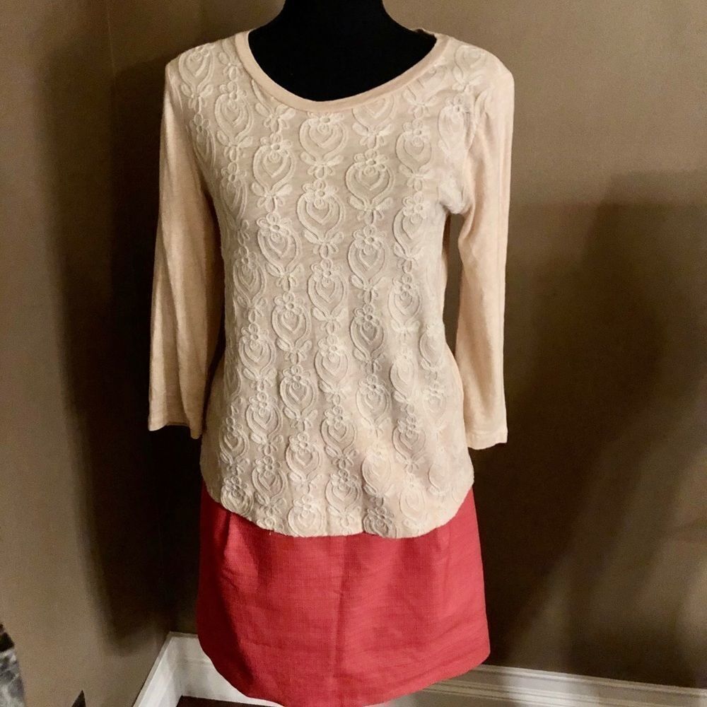 J.Crew Blouse w/ Embellished Decor